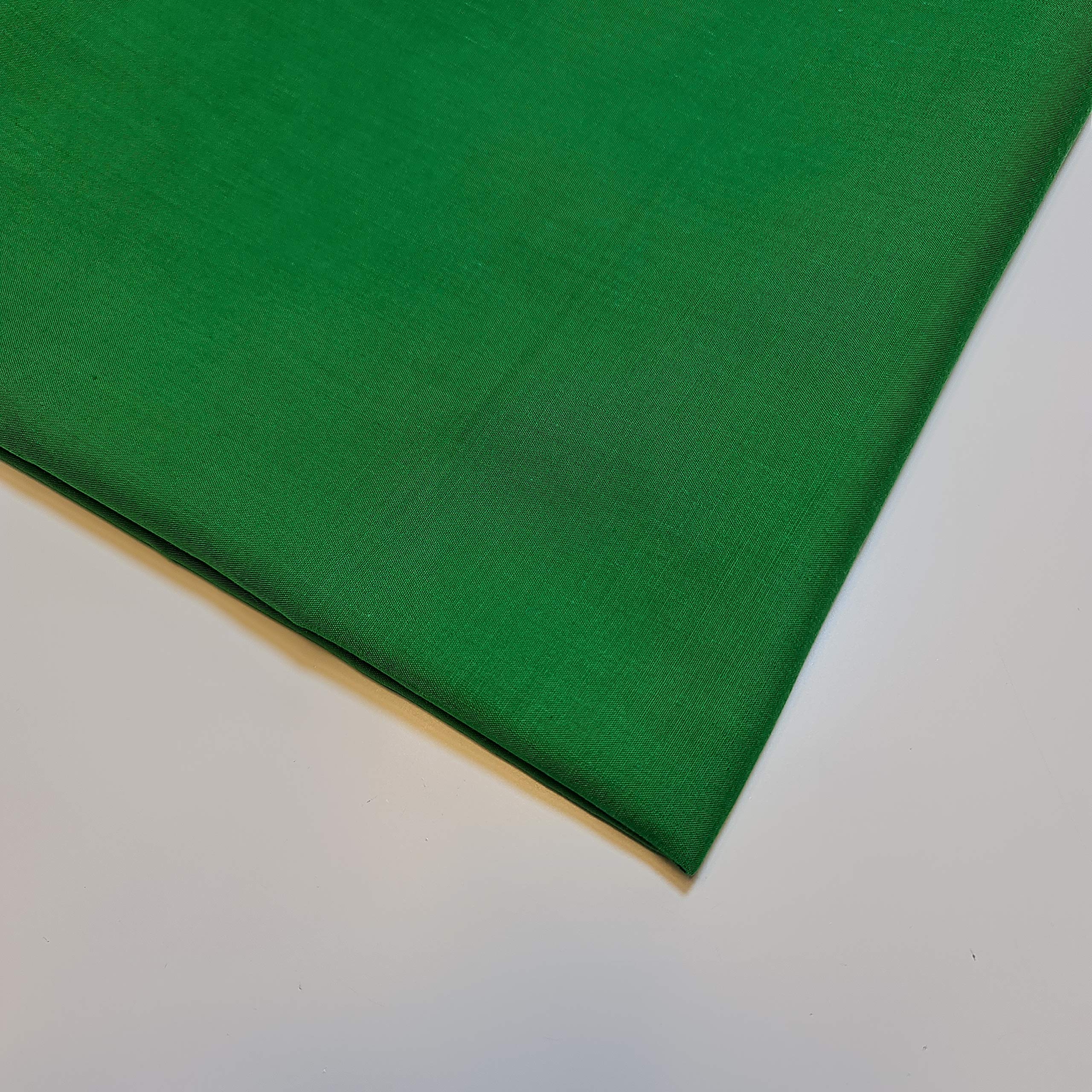 Stazione tessile in poliestere tinta unita tessuto fodera abito artigianato materiale 111,8 cm (10 metri - verde smeraldo)