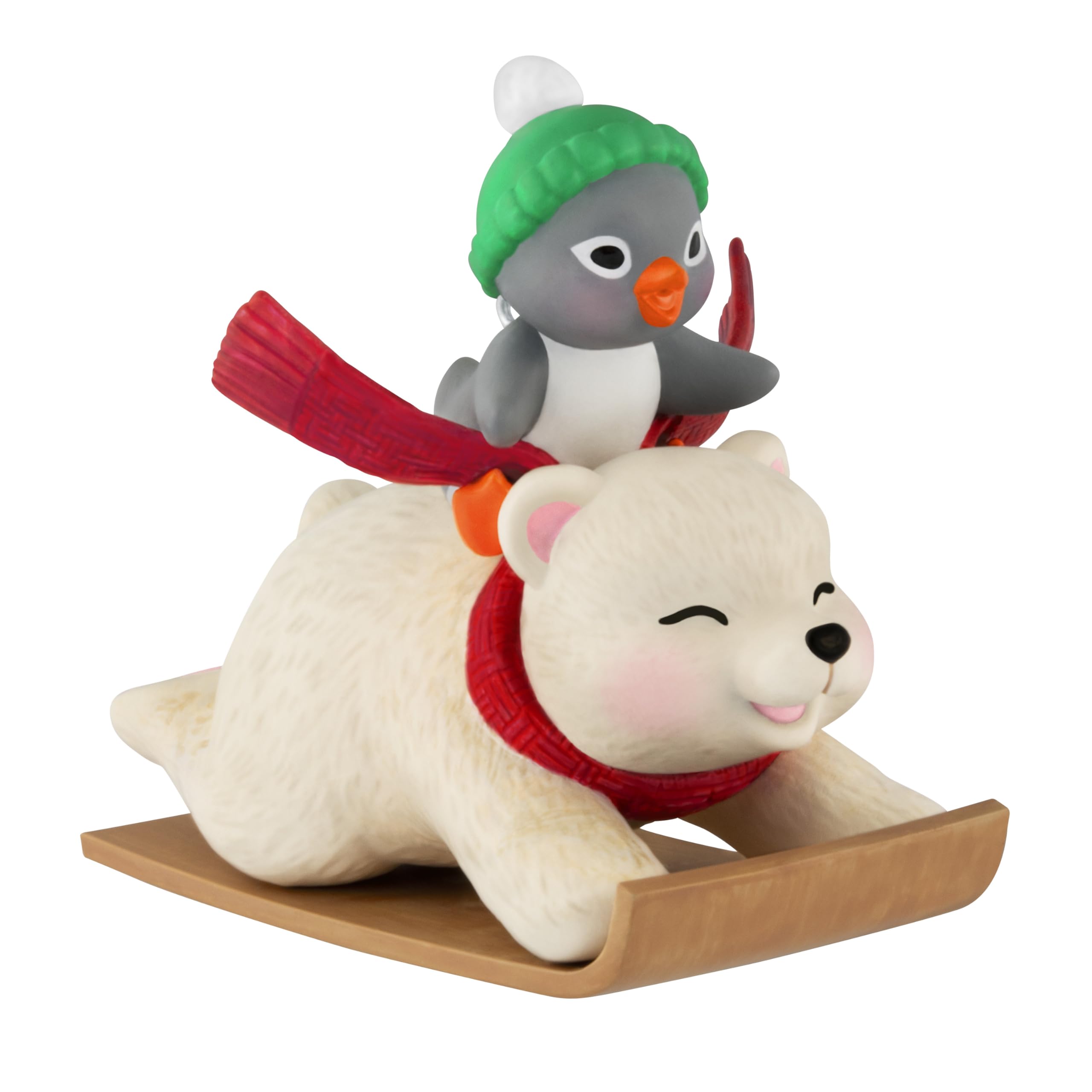 Hallmark Keepsake Christmas Ornament 2025, Snowball and Tuxedo Sledding Sidekicks, Gifts for Christmas Lovers