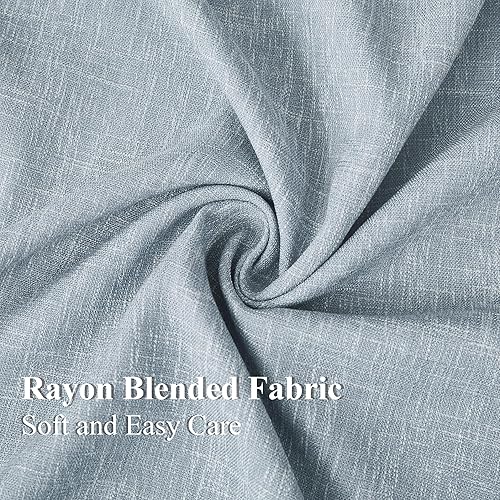 Miniatura 5 de Vision Home Cortinas opacas con bolsillo para barra, pestaña trasera, color azul cambray, 95 pulgadas, para sala de estar, paneles de ventana,