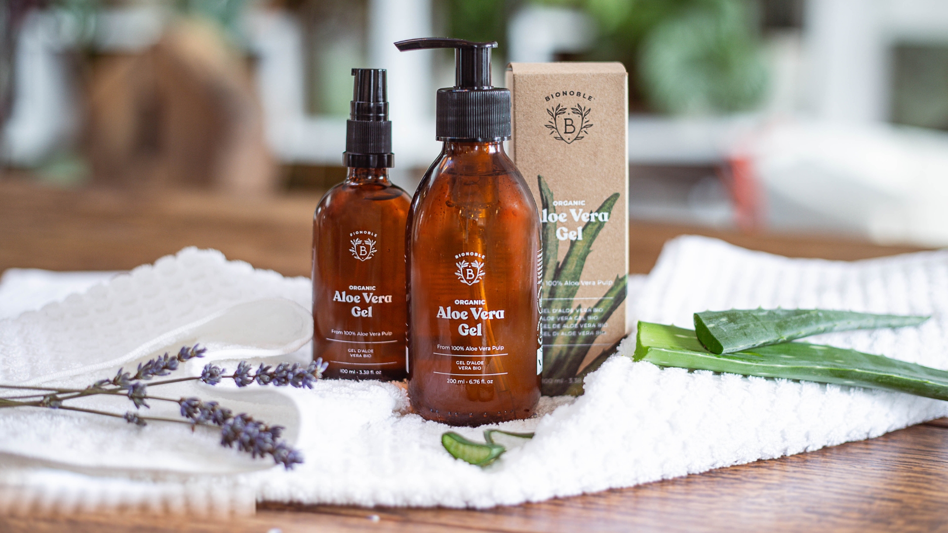 BIONOBLE Bio Aloe Vera Gel mit therischem Lavendell