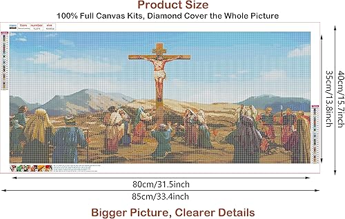 Miniatura 2 de Kits de pintura de diamantes 5D para adultos, arte de diamantes de gran tamaño con diamantes de imitación pegados, pintura de punto de diamante para