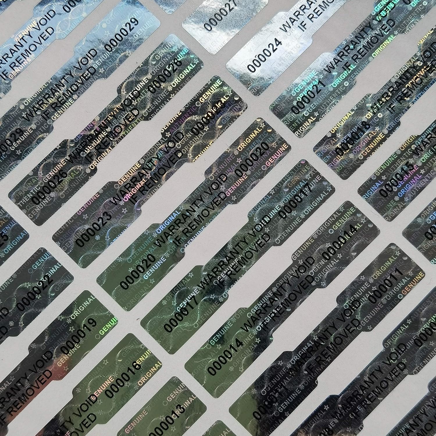 540 Pcs 1.968x0.39 inch Silver High Security Tamper