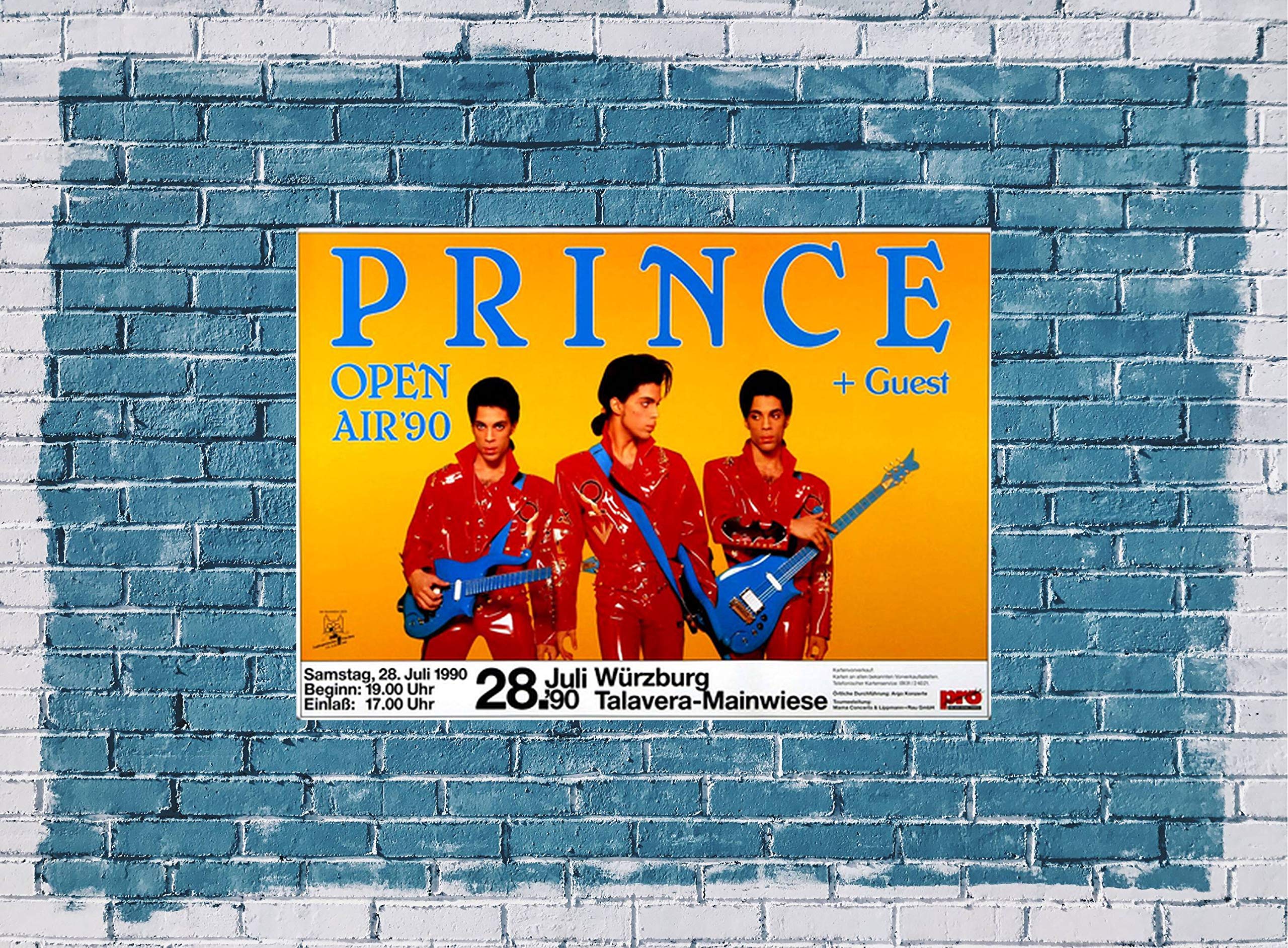 Prince - Diamonds & Pearls, Würzburg 1990 » Konzertplakat/Premium Poster | Live Konzert Veranstaltung | DIN A1 «