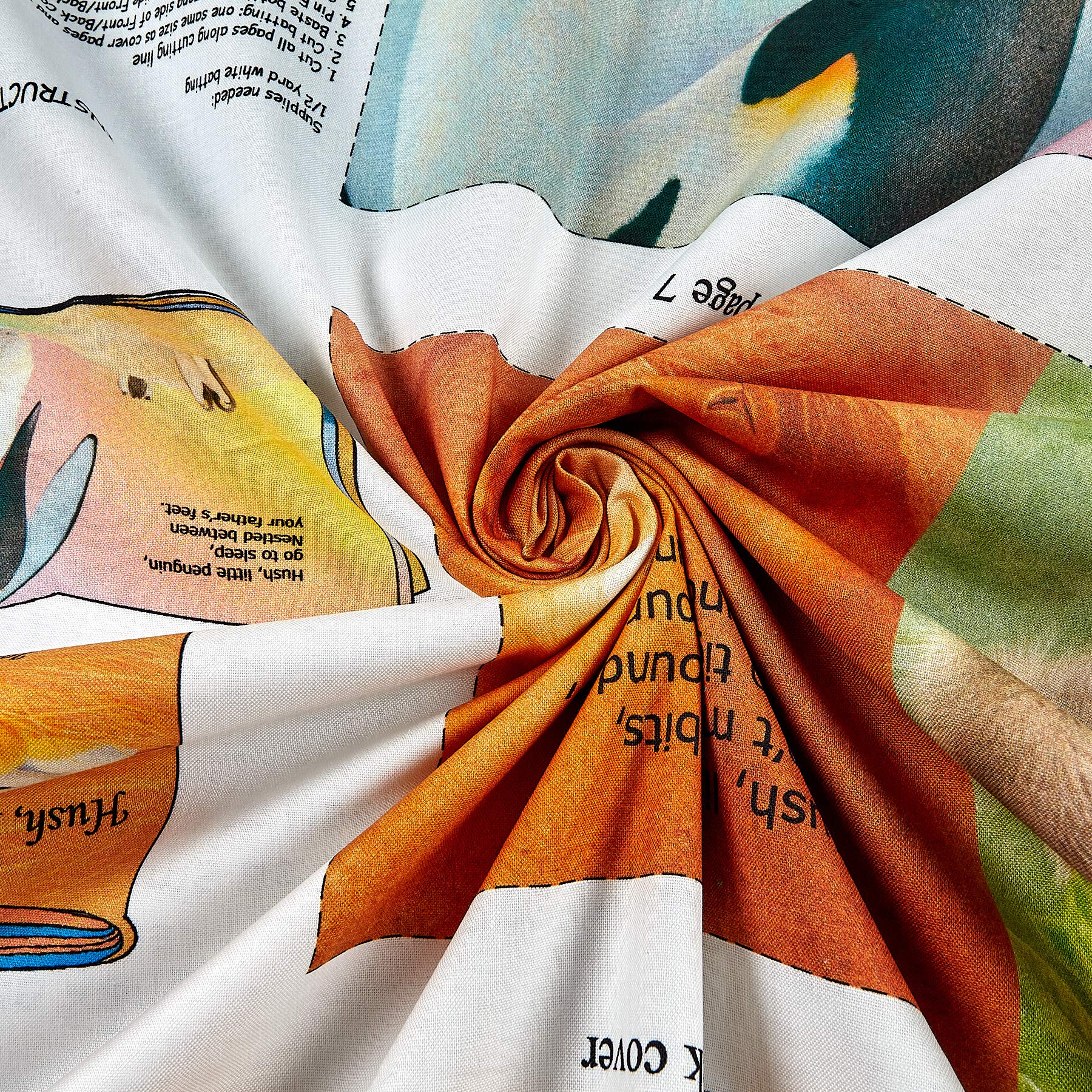 Elizabeth's Studio Hush Little Ones 36" Cloth Book Panel Multi, Fabric by the Yard - Image 3