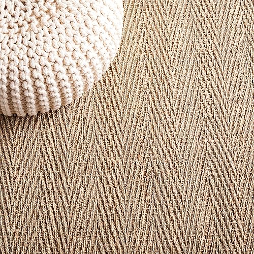 Miniatura 13 de Safavieh Colección de fibra natural NF115P - Alfombra (fibra natural), color gris, Fibras naturales beige, (Natural/Beige),Natural/Negro,Natural