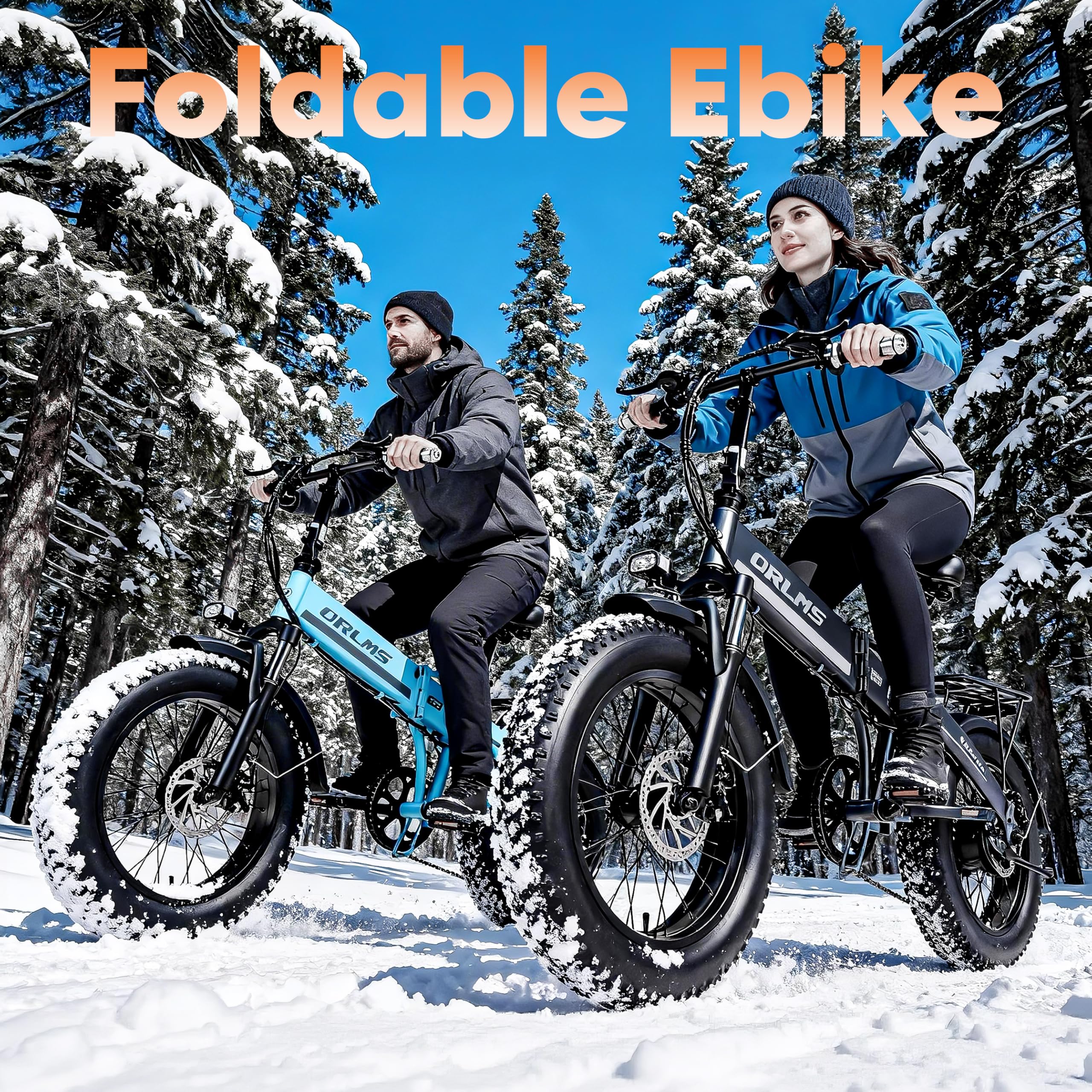 S9 Vélo électrique Pliable, pneus Tout-Terrain 20 x 4,0 Pouces, autonomie Longue 125 km, 7 Vitesses, vélo électrique Adulte Homme et Femme