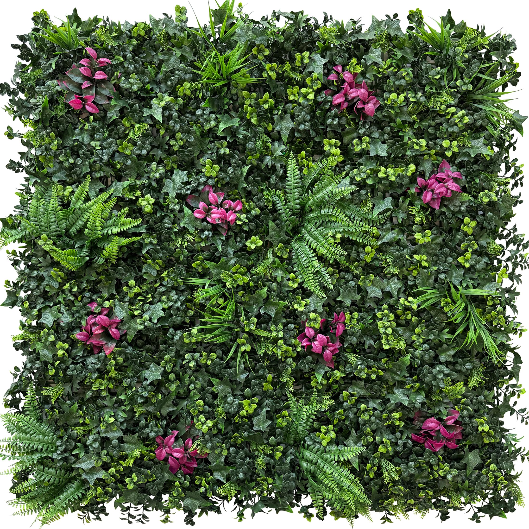 Photo 1 of BHXCL Artificial Hedge Fence Panels, 20x20 Inch, 12 Pieces, Green