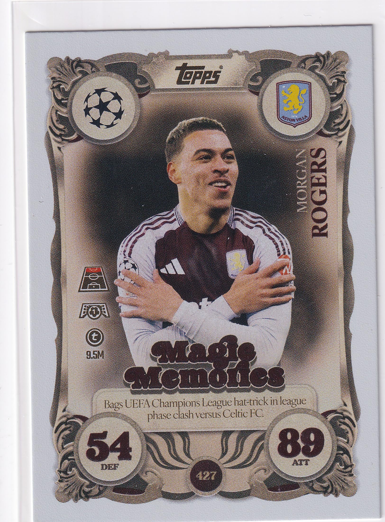 Match Attax 2025 2026 Magic Memories Trading Card(s) You Select (Morgan Rogers 427)