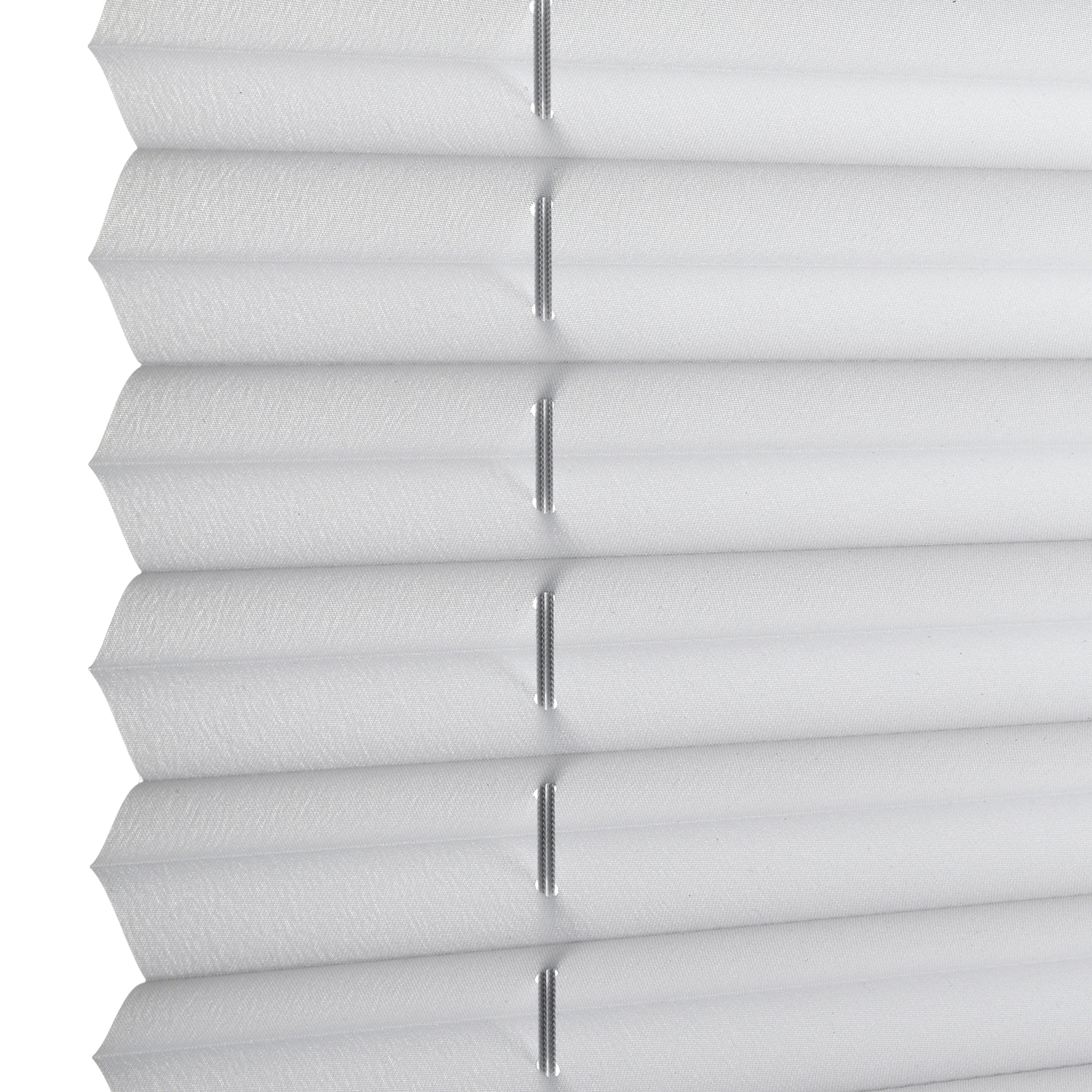 Deco Company Tenda Plissettata Con Morsetti - Opaca, Per Finestre, Bianco, 45x130 Cm - Foto 4