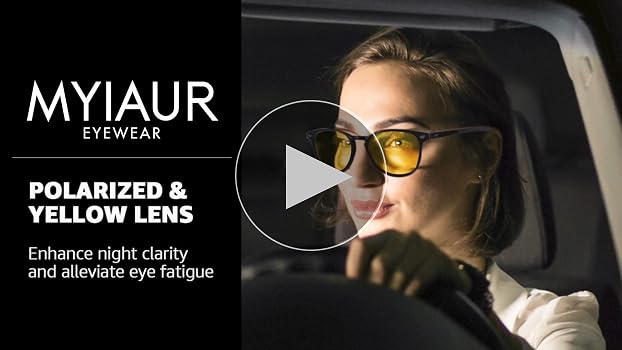 Myiaur Nachtsichtbrille Damen – Polarisiert, Gelb Produktbild-Vorschau 4