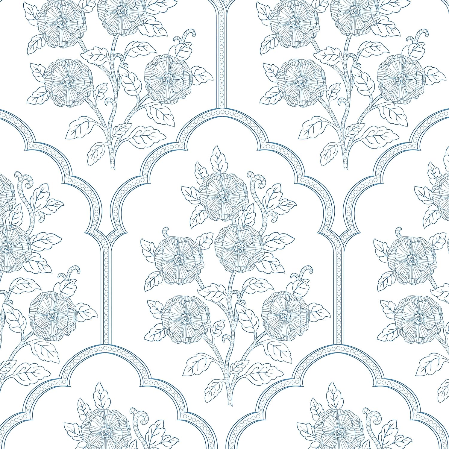 Safiyya Peel and Stick Wallpaper Beige Contact Paper Modern Floral Wallpaper Self Adhesive Removable Wall Paper for Bedroom 393" x17.3" Covering Vinyl Rolls