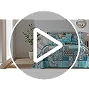 VAPUTAR Cotton Quilt Queen Size Bedding Set - 3 Pieces Queen Quilt Bedding Set, Boho Queen Size Quilts, Lightweight Reversible Coverlets Bedspreads for Farmhouse Bedroom (Teal/Green Chic)