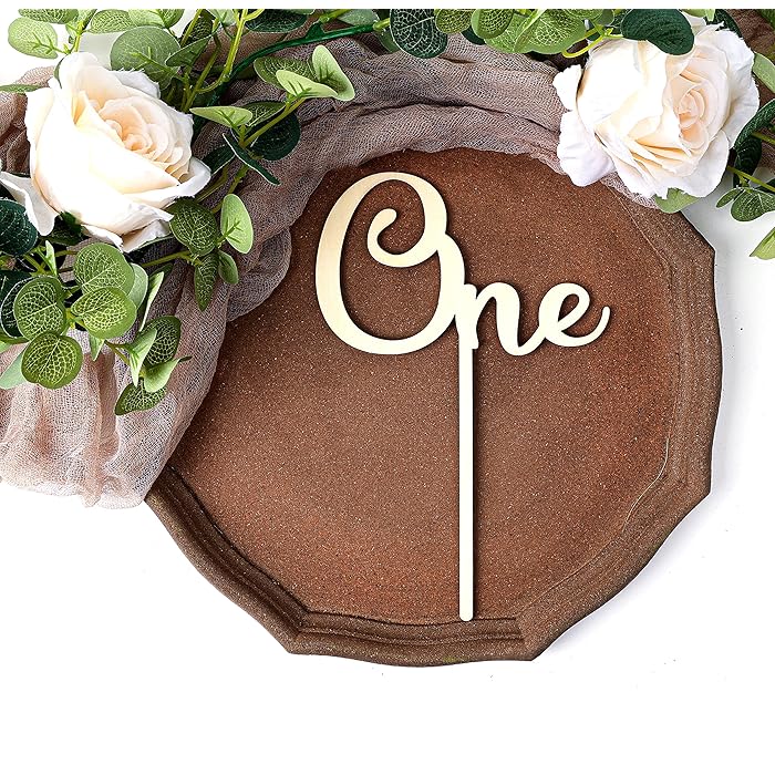 Buy Cake Topper One Year Old One Cake Topper Rustic Wood Cake Topper