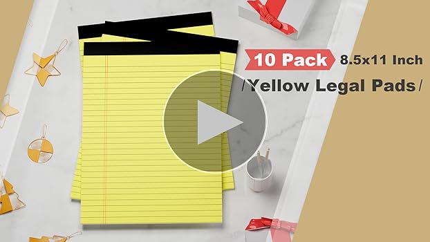 Amazon.com : 10 Pack Yellow Legal Pads 8.5x11