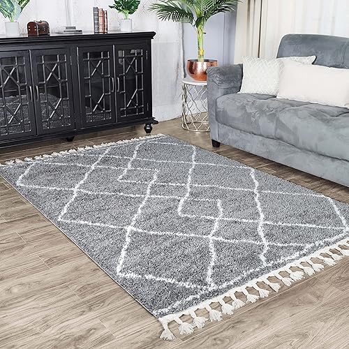 Miniatura 1 de SUPERIOR Alfombra de área para interiores con borlas, perfecta para dormitorio, cocina, lavandería, entrada, oficina, sala de juegos, cubierta de