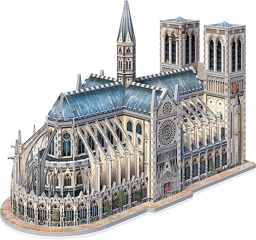 Miniatura 8 de Wrebbit3D Assassin's Creed 3D Puzzle Model of Notre-Dame | 860 piezas de rompecabezas | Referencias de Ubisoft Popular Videojuego