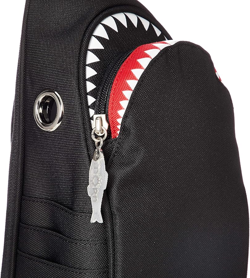 Amazon | MORN CREATIONS シャークウエストポーチ ブラック SK-110