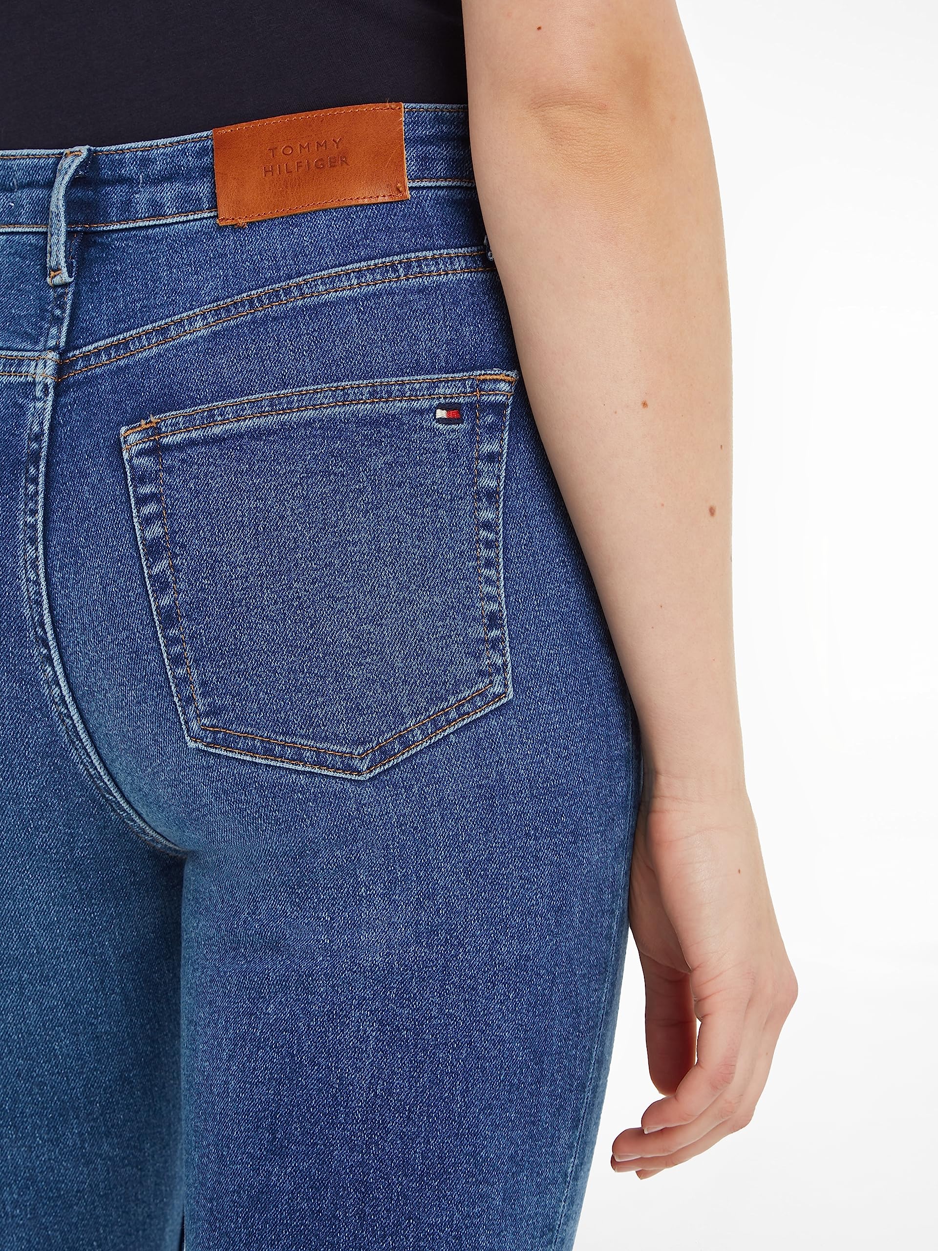 Tommy Hilfiger Slim Cigarette Hw A Jane Ww0ww39617 - Spodnie jeansowe Kobiety