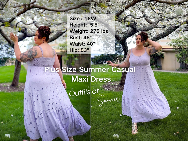 Pinup Fashion Plus Size Summer Light Blue Boho Easter Maxi Eyelet Sundress