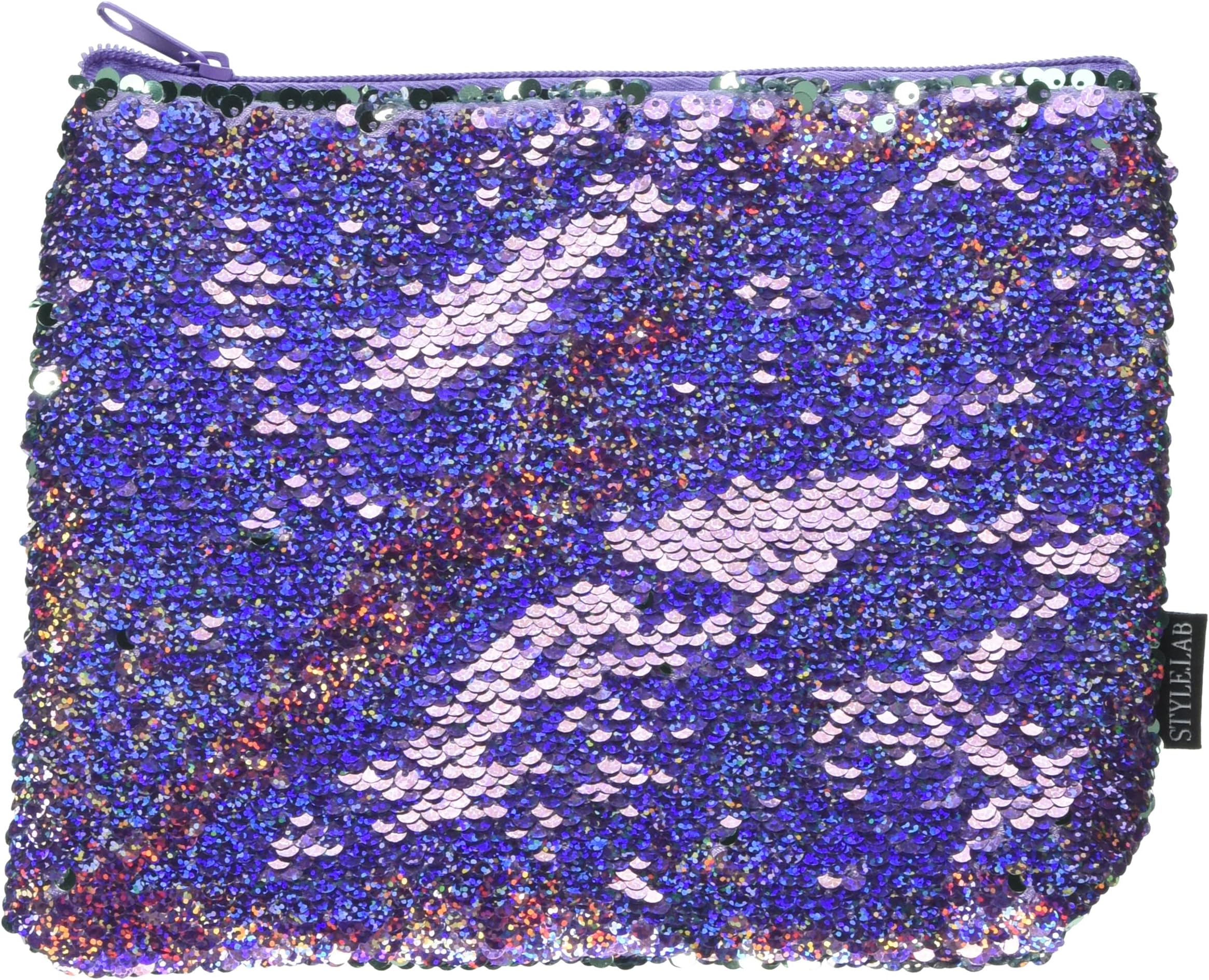 Fashion Angels Style.Lab Purple/Seafoam Magic Sequin Pouch