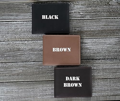 Miniatura 8 de Carteras personalizadas para hombres regalos personalizados para hombres cartera personalizada para hombres cuero de grano completo grabado