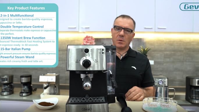 Amazon.com: Gevi 15 Bar Espresso Machine, Professional