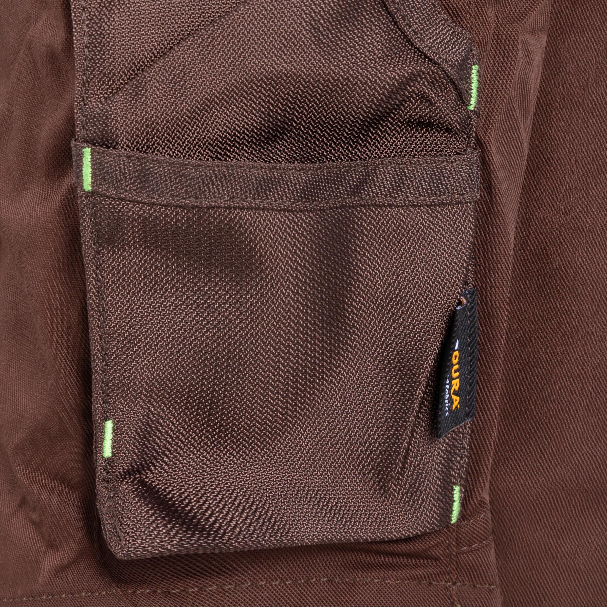 Engelbert Strauss E.S. Kinder Shorts Motion 2020 Arbeitshose Workwear (Kastanie/seegrün, 122/128)