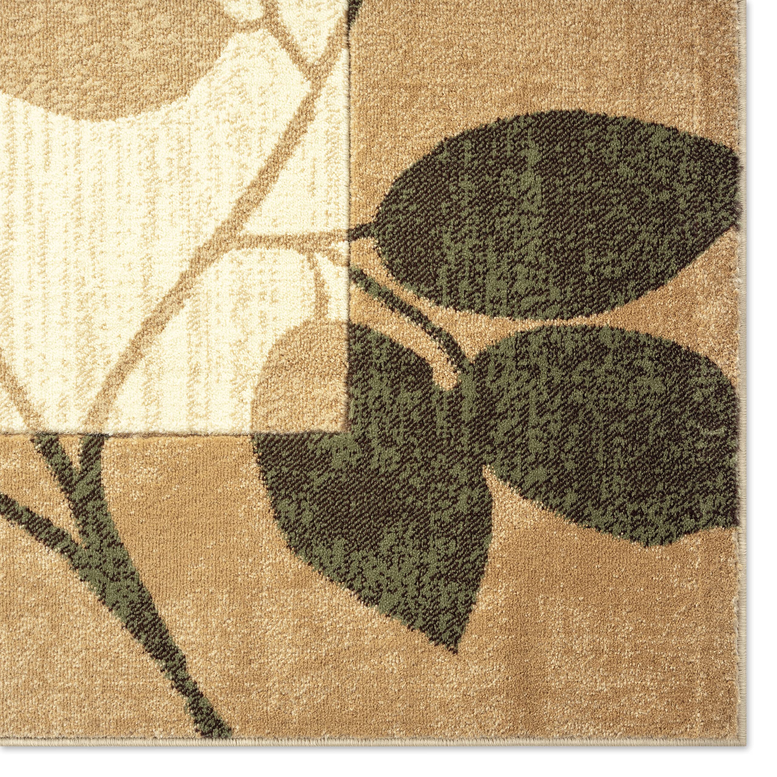 Home Dynamix Tribeca Slade Contemporary Abstract Runner Area Rug, Brown