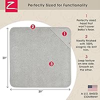 Vista 4 de Zutano Toallas de bebé con capucha, toalla de baño de algodón orgánico, toalla de bebé ultra suave y absorbente para recién nacidos y bebés, juego