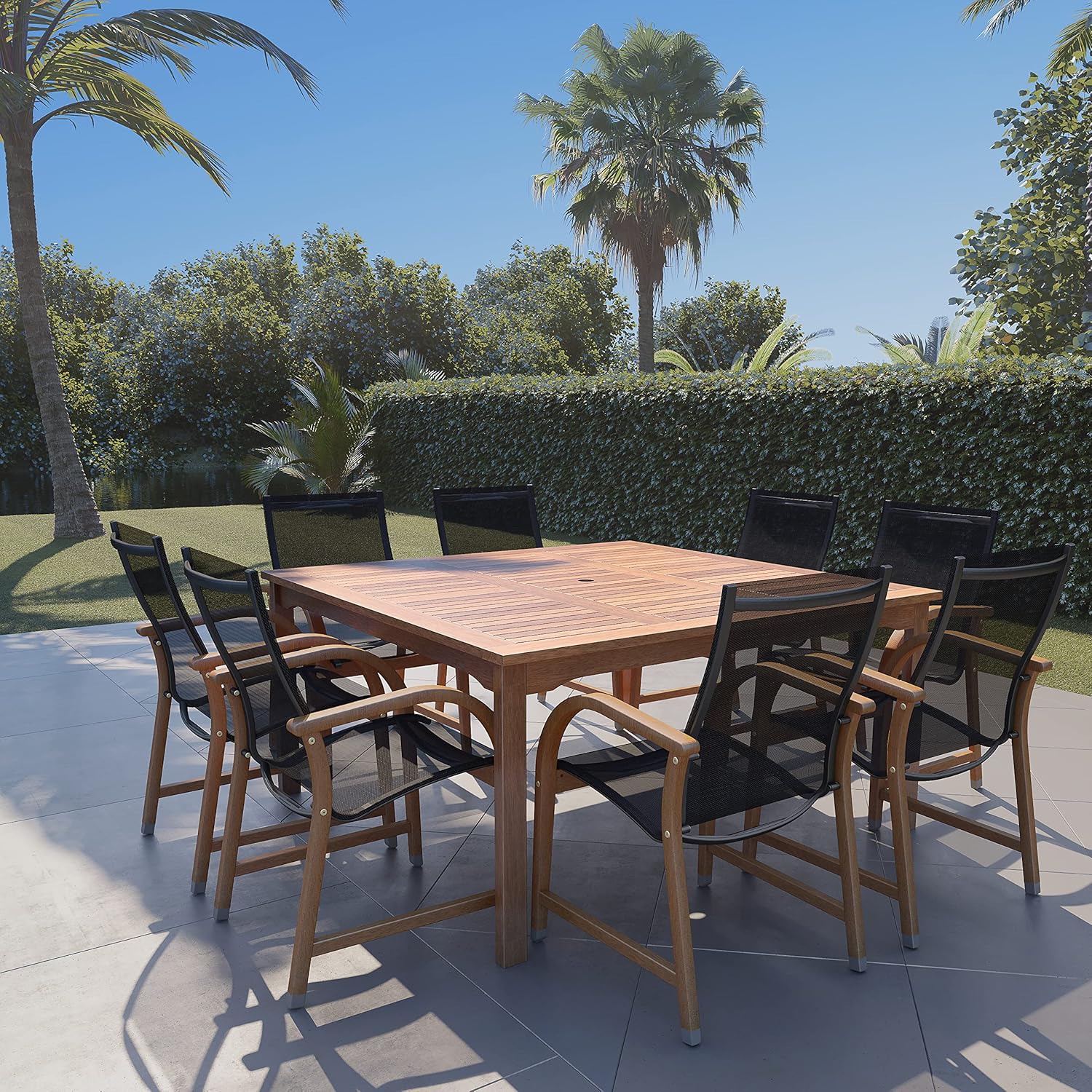 Brampton Patio Brampton Wilton 9Piece Square Dining Set