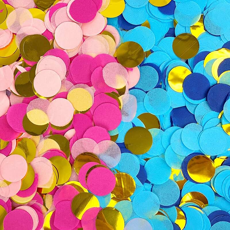 gender reveal confetti