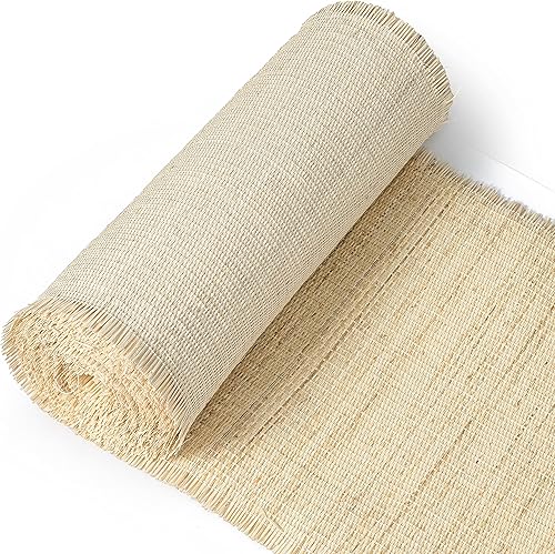 Miniatura 10 de KOLWOVEN Rollo de cincha de caña cerrada de ratán cuadrado de 24 pulgadas de ancho, hoja de 24 pulgadas de ancho x 84 pulgadas de ancho (7 pies),