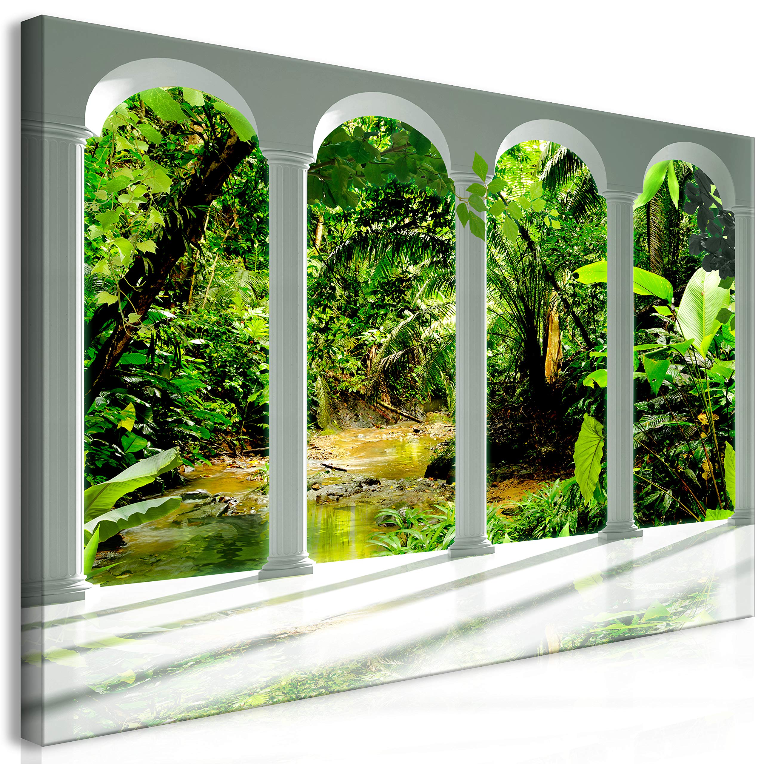 murando - Leinwandbild Wohnung Landschaft, Schlafzimmer, Wohnzimmer, modern | Hochwertige Leinwand, sofort aufhängbar, ideal fürs Wohn- oder Schlafzimmer, wasserfest und lichtecht, langlebig, stilvoll