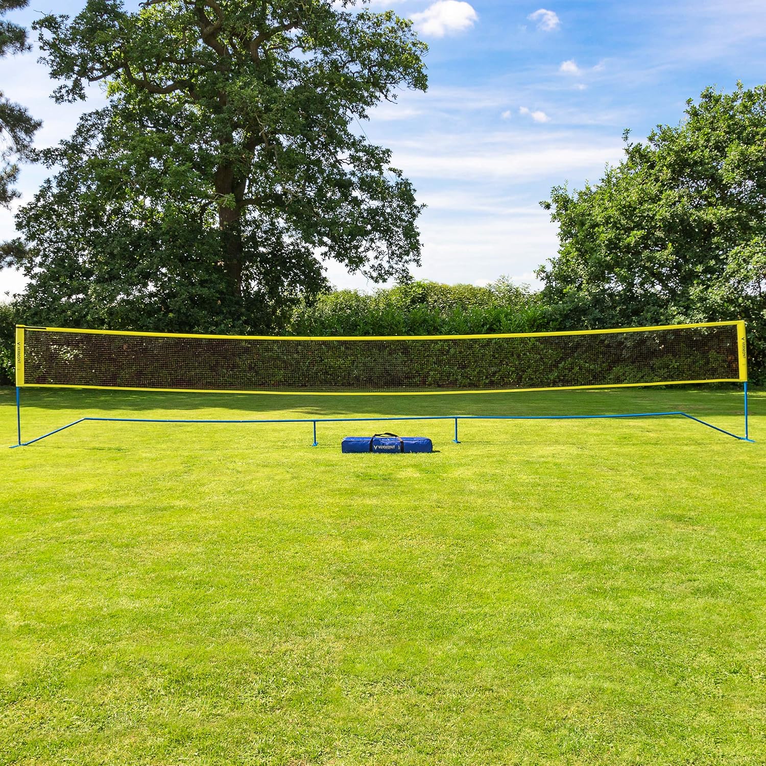 Vermont Procourt Combi Net | Net for Tennis, Badminton, Pickleball & Soccer-Tennis | Portable Badminton Set | Mini Tennis & Badminton Sets for Backyards