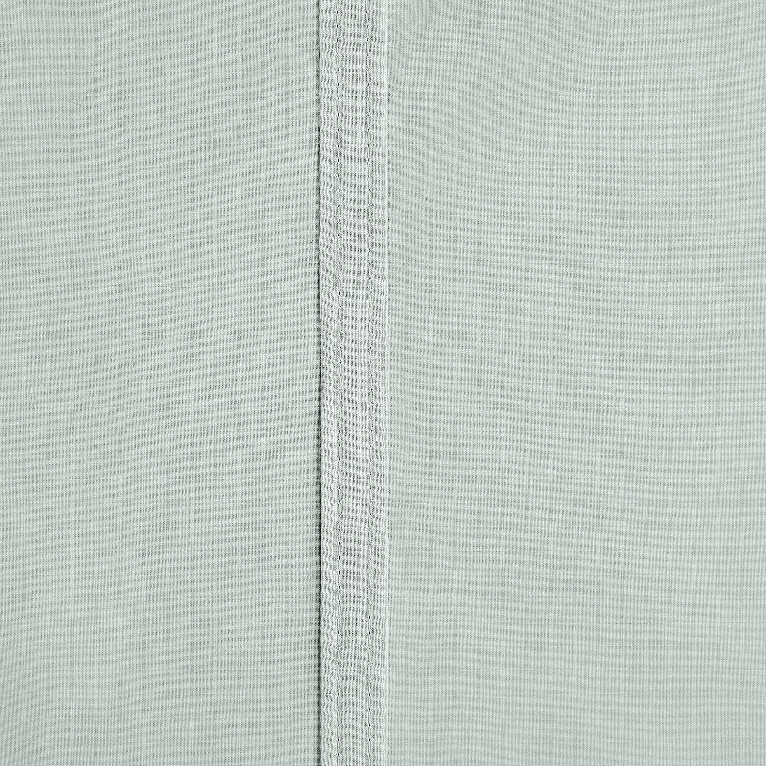 Amazon Brand – Rivet Percale 100% Organic Cotton 4 Piece Bed Sheet Set, Easy Care, Twin, Mint, Solid