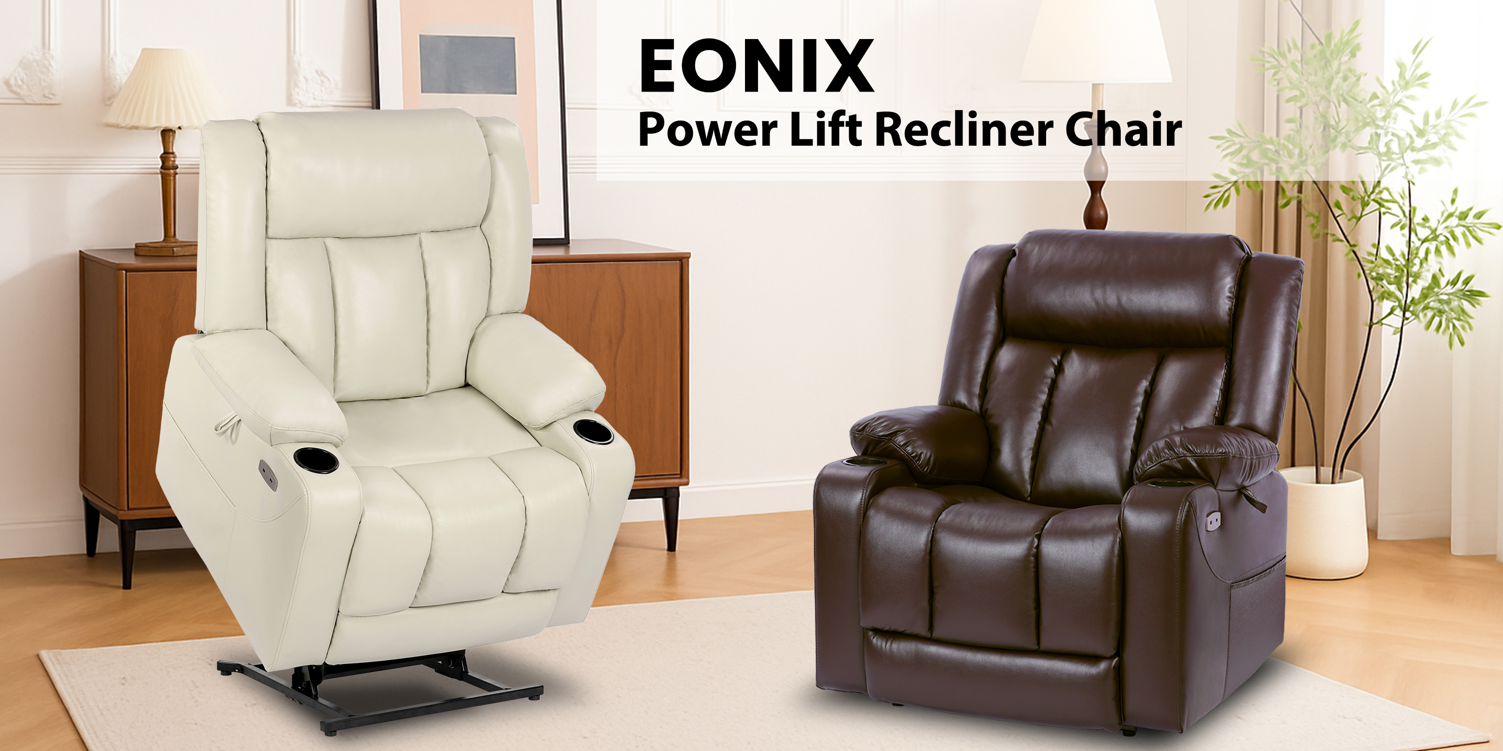Amazon.com: EONIX Dual Motor Oversized Power Lift Recliner Chair