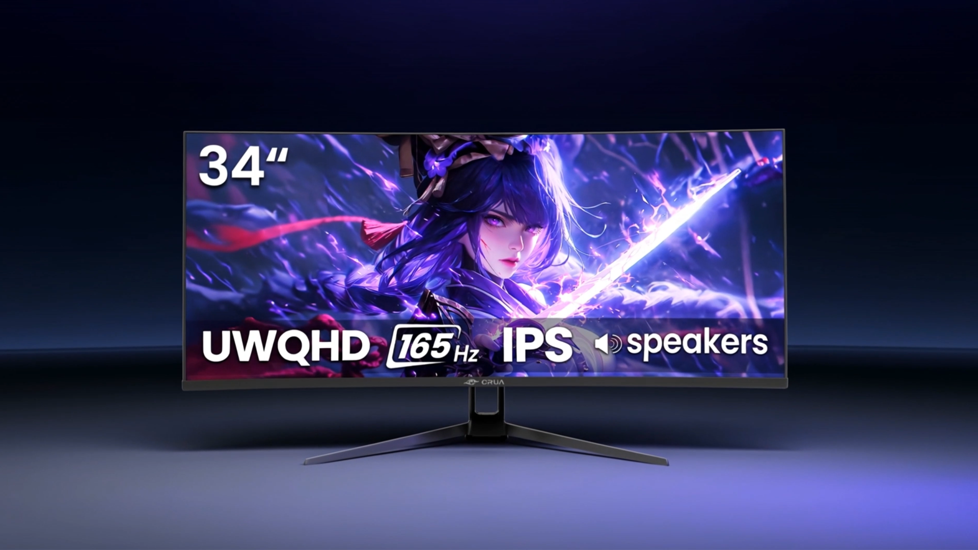 Amazon.co.jp: CRUA ゲーミングモニター 34インチ 165Hz UWQHD 3440