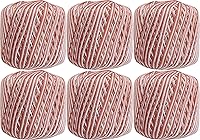 Vista 10 de Threadart - Paquete de 6 bolas de hilo de ganchillo multicolor 100% algodón puro, color 52
