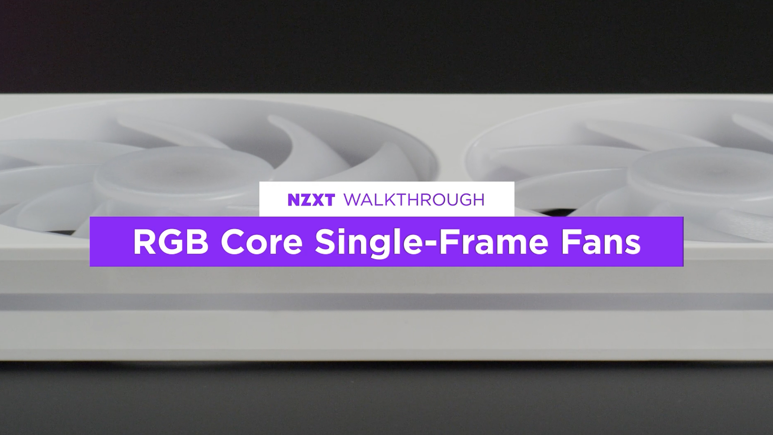 NZXT F420 RGB Core - 420mm single-frame RGB Lüfter - Weiß | 420mm