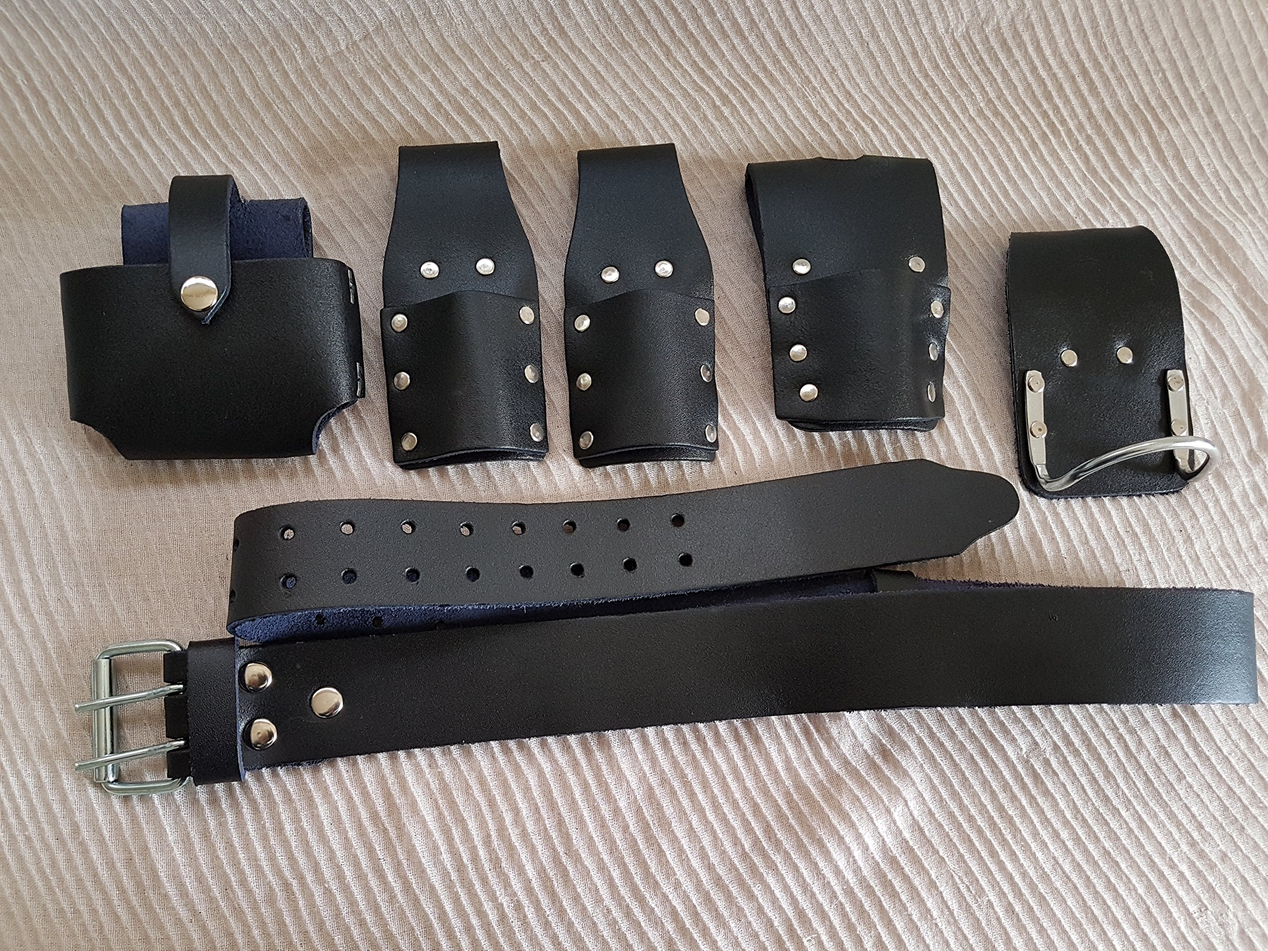 Scaffolding Leather Tool Belt Black Strong Leather BBI Hammer Holder New Quality Edition, Large - Image 4