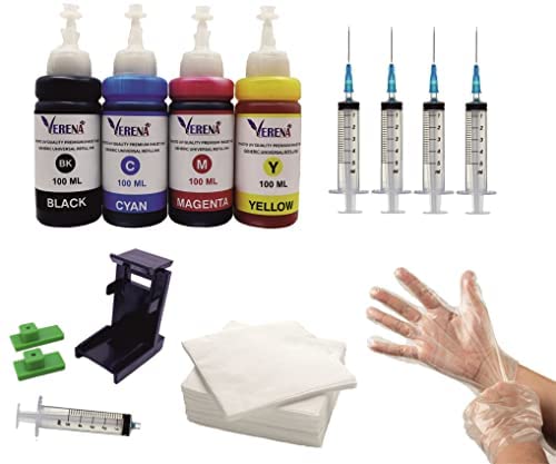 VERENA Refill Ink Kit Compatible for Canon PIIXMA E3370, TS3370S Printer Ink Cartridge- PG-745 - CL746 Black + Tri Color Combo Pack Ink Cartridge (Full Set) (B0BH472LXB) Amazon Price History, Amazon Price Tracker