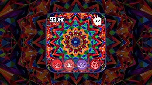 O esplendor do vídeo Color Kaleidoscope-visuais coloridos de chamas fractais psicodélicas para trope