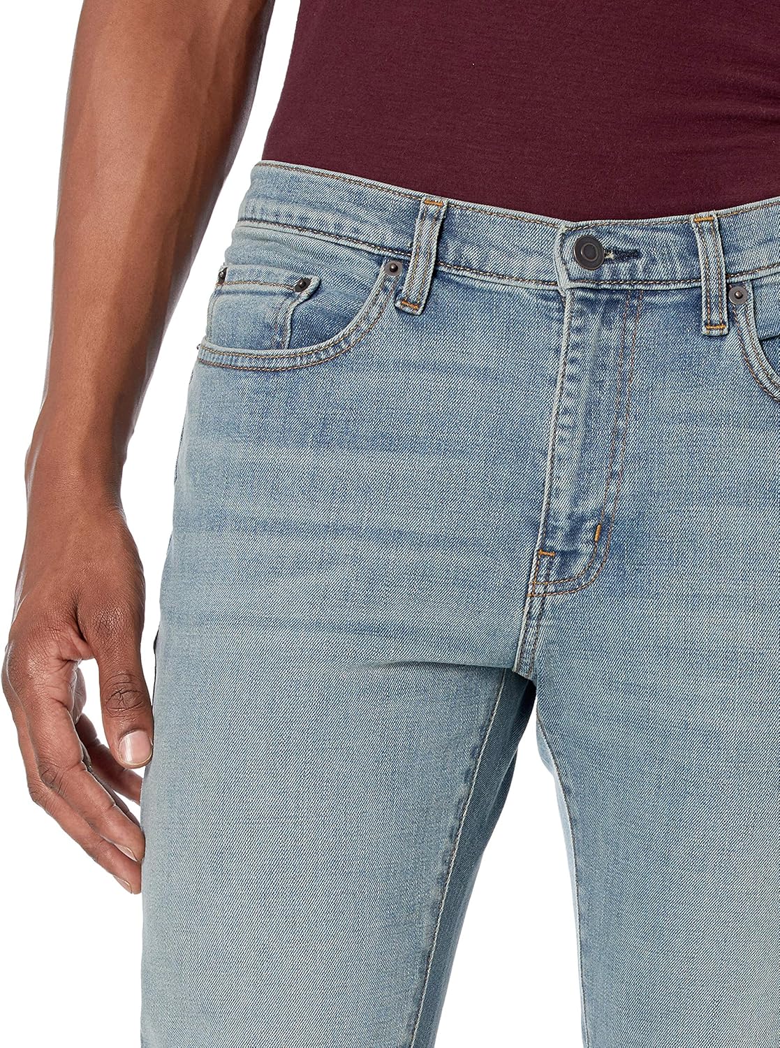 Amazon Essentials Men's Skinny-Fit Stretch Jean 32W x 32L Light Blue Vintage