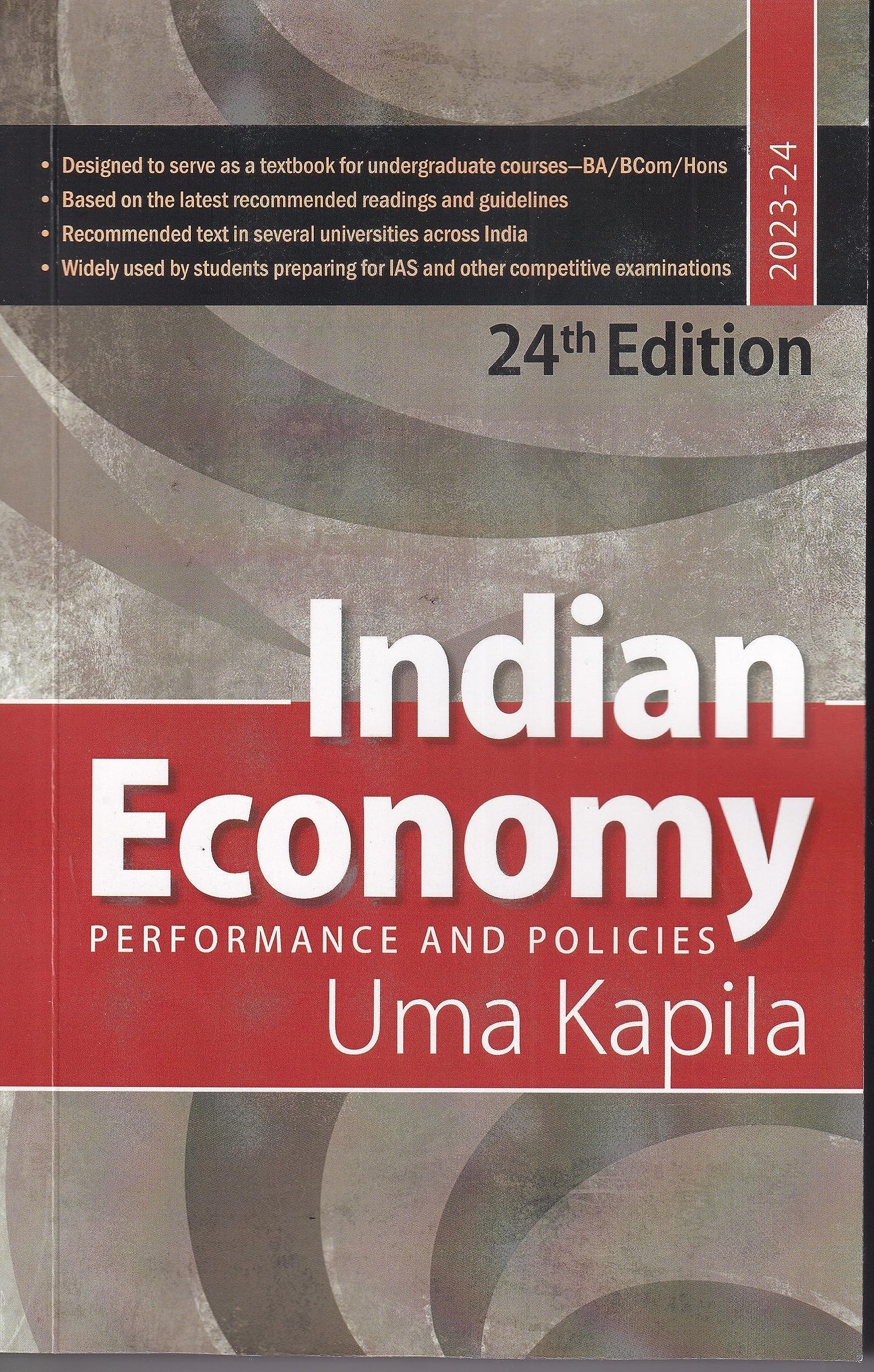 Indian Economy: Performance And Policies : 24th Edition, 2023 -24