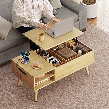 Amazon.co.jp: 収納付きテーブル