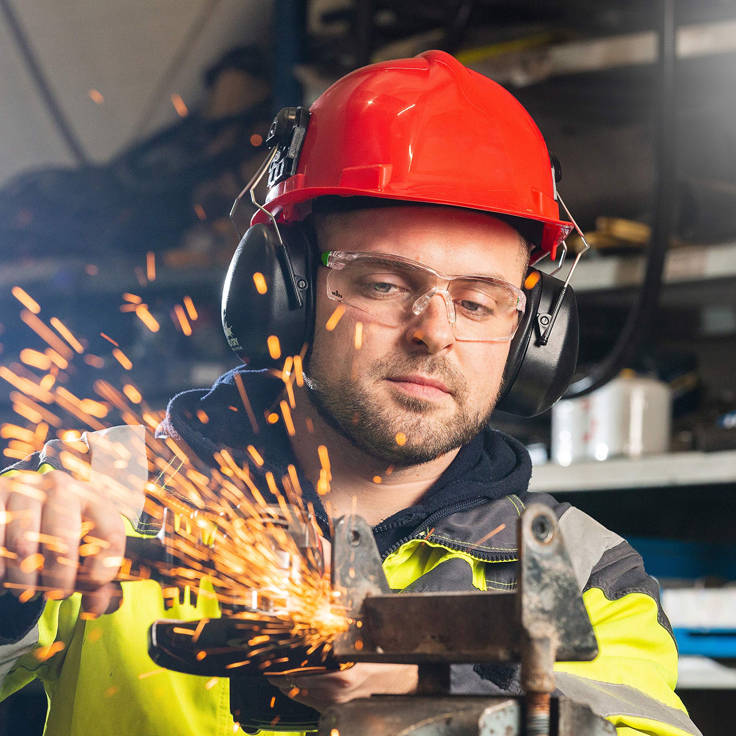 NoCry Safety Glasses with Clear Anti Fog Scratch Resistant WrapAround