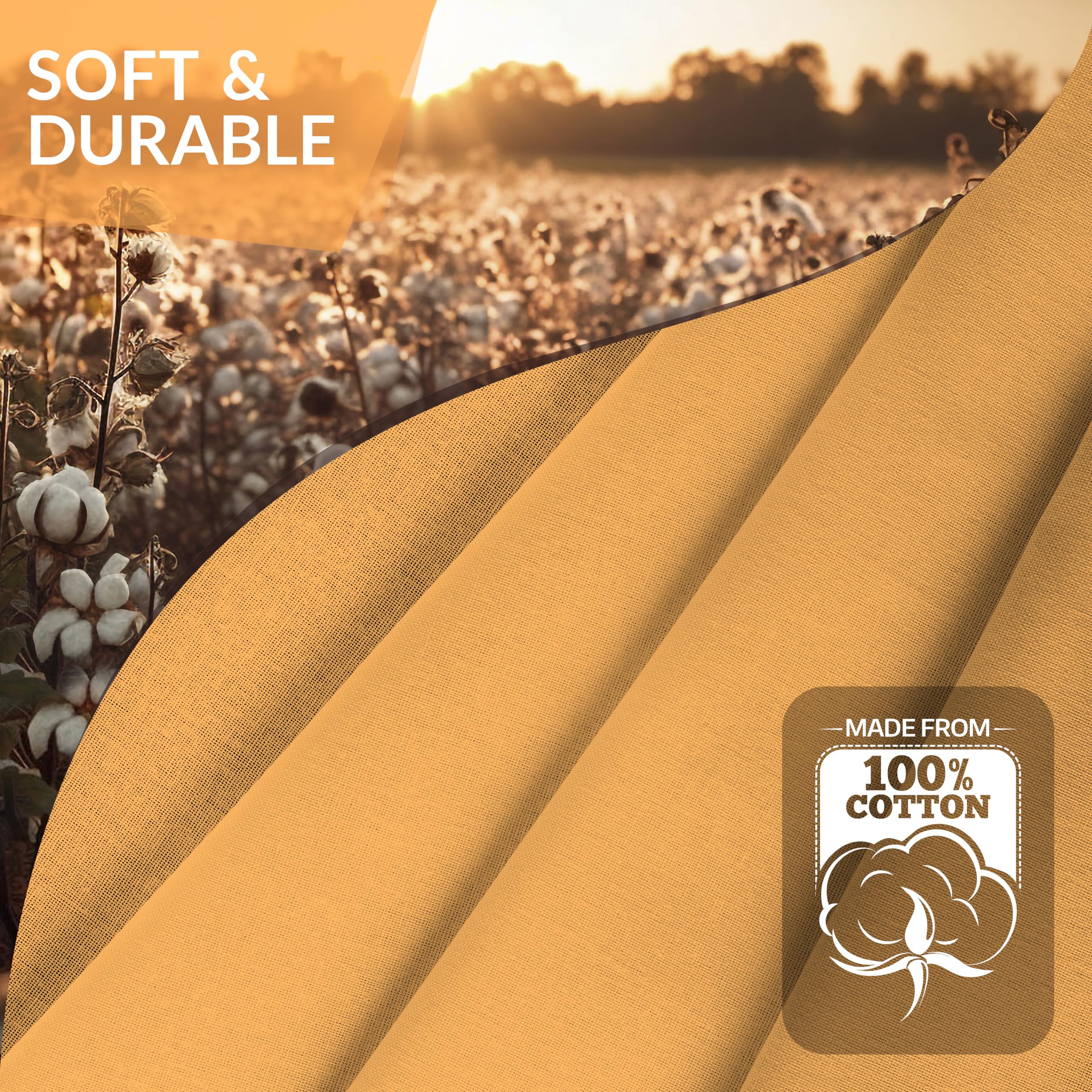 CALICOT Nappe 100 % Coton Prélavée Et Pré-rétrécie, Parfaite Pour