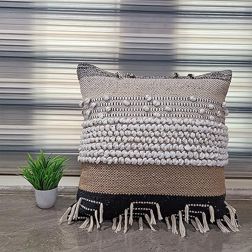 Vista 5 de Trade Star Fundas de cojín bohemias 100% de algodón, decoración de otoño natural, fundas de almohada de primavera para ropa de cama, hermosa funda