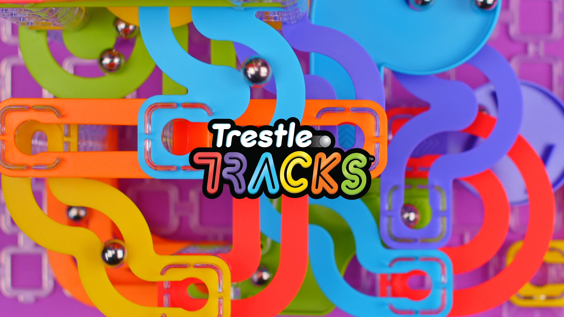 Amazon.com: Fat Brain Toys Trestle Tracks Builder Marble Run