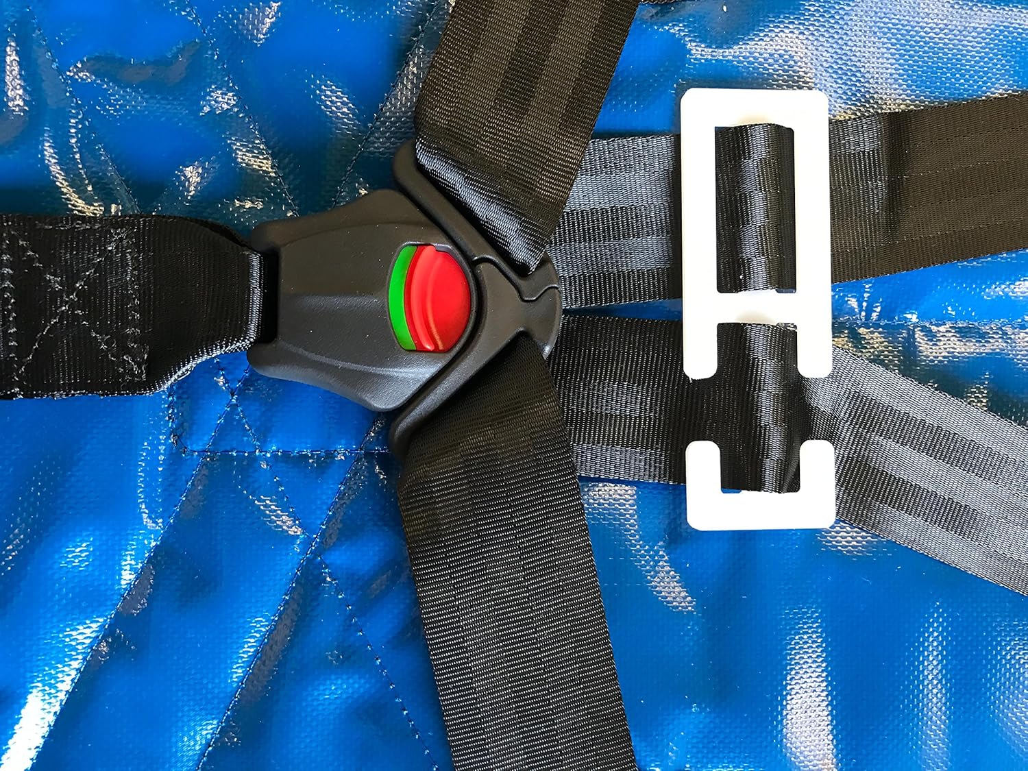 LINE2design Pedi-Save System - Pediatric Transport Heavy Duty Adjustable 5-Point Harness Webbing Deluxe Safety Medical Secure Pedi Save System Pediatric Immobilization with Storage Pouch - Royal Blue